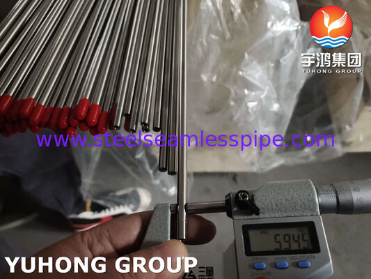 ASTM A269 TP316L BA สแตนเลส ท่อไร้รอยสําหรับโรงงานอาหาร 320# นอกเลือง