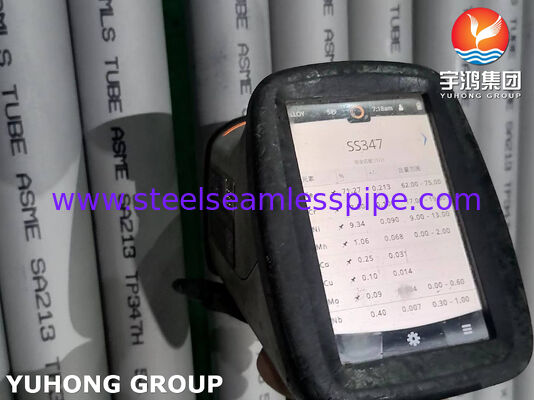 ท่อสแตนเลสไร้ตะเข็บ ASME SA213 TP347H สำหรับเครื่องแลกเปลี่ยนความร้อนและซุปเปอร์ฮีทเตอร์