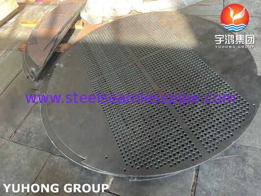 โลหะคาร์บอน บาฟเฟิลเพลต แผ่นรองรับ ASME SA516 GR 70 สําหรับเครื่องแลกเปลี่ยนความร้อน
