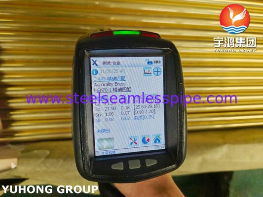 ASTM B111 / ASME B111 C44300 O61 ท่อสกัดทองแดง นิเคิล