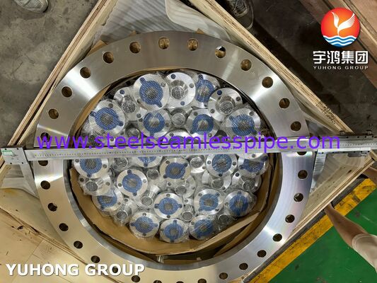 ASTM A240 F904L Slip On Flat Face Flange AWWA C207 Table2 Class D ตอบสนองมาตรฐานน้ําของสหรัฐอเมริกา