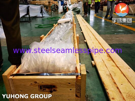 การใช้งานเครื่องปรับความร้อนและเครื่องแลกเปลี่ยนความร้อน ASTM B111 C68700 ท่อนิกเกิลทองแดง