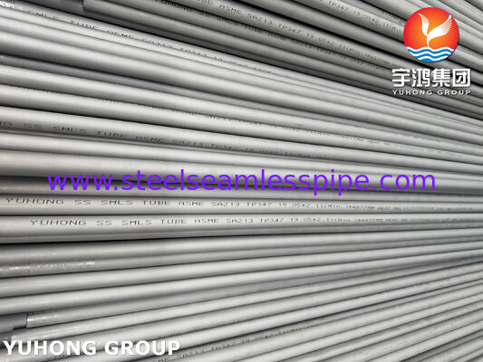 ASME SA213 TP347 ท่อแลกเปลี่ยนความร้อนแบบไร้รอยเหล็กไร้ขัด