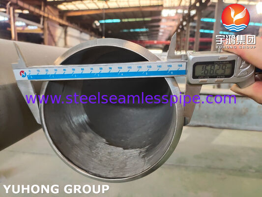 ASTM A376 TP347H ท่อสแตนเลสไร้รอยสําหรับอุตสาหกรรมความร้อนและความดันสูง