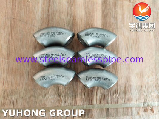 ข้อศอกไร้ตะเข็บ ASTM A403 WP304-S รัศมียาว 90 องศาสำหรับอุตสาหกรรม