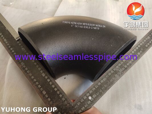 ASTM A234 WPB สแตนเลสคาร์บอนความแข็งแรงสูง 90° คอบูบ บิต เวลด์ คอบูบรัศมียาว (1.5D) สําหรับระบบท่อน้ํา น้ํามัน ก๊าซ