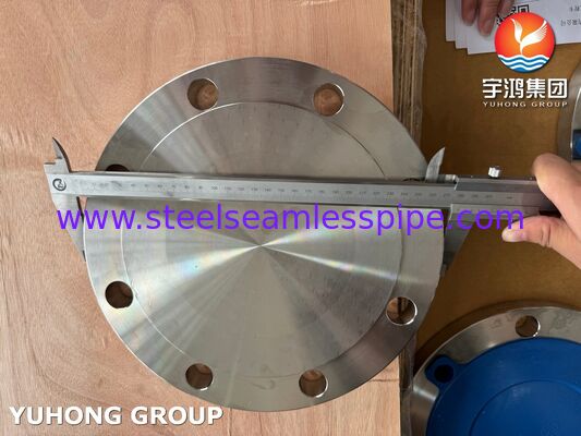 ASME SA182 F304 หน้าแปลนเหล็กกล้าไร้สนิมออสเทนนิติกแบบตีขึ้นรูปสำหรับระบบท่ออุตสาหกรรม เป็นไปตามมาตรฐาน ASME B16.5