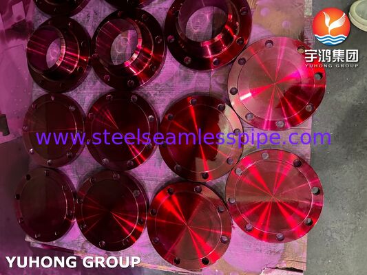 ASME SA182 F304 หน้าแปลนเหล็กกล้าไร้สนิมออสเทนนิติกแบบตีขึ้นรูปสำหรับระบบท่ออุตสาหกรรม เป็นไปตามมาตรฐาน ASME B16.5