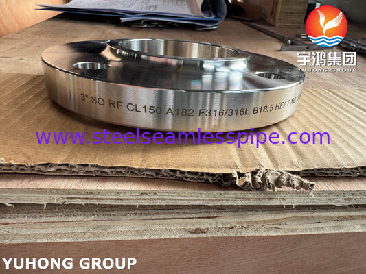 ASTM A182 F316L Slip-On RF Flange สําหรับท่ออุตสาหกรรม