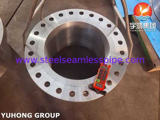 ASME SA105 / SA105N โฟลเลนจ์โกหกจากสแตนเลสคาร์บอนสําหรับระบบท่ออุตสาหกรรม
