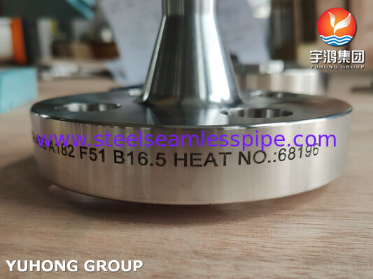 ASTM A182 F51 BL RF Flange, Duplex Stainless Steel Blind Raised Face Flange ขอบหน้าที่ยกขึ้น