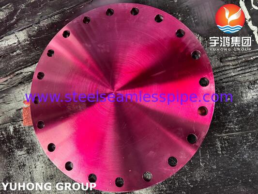 ASTM A182 F55 ซูเปอร์ดูเพล็กซ์สแตนเลสสตีลหน้าแปลนตาบอดพร้อมหน้ายกสูง คลาส 150 ถึง 1500