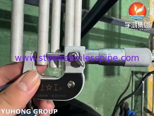 ท่อไร้ตะเข็บสแตนเลส ASTM A269 TP316L สำหรับคอนเดนเซอร์ ดองและอบอ่อน