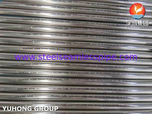 ASME SA249 สีสันสดใส ทองเหลืองไร้สแตนเลส 304 ท่อเชื่อมสําหรับเครื่องกระจายน้ํา