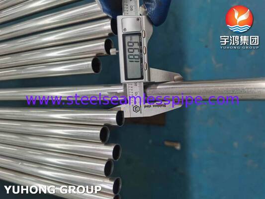 ท่อสแตนเลส ASTM A249 TP304 แบบเชื่อมอบสดสำหรับโรงเบียร์