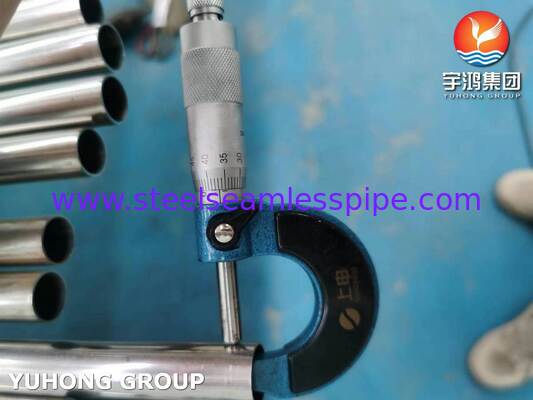 ท่อสแตนเลส ASTM A249 TP304 แบบเชื่อมอบสดสำหรับโรงเบียร์