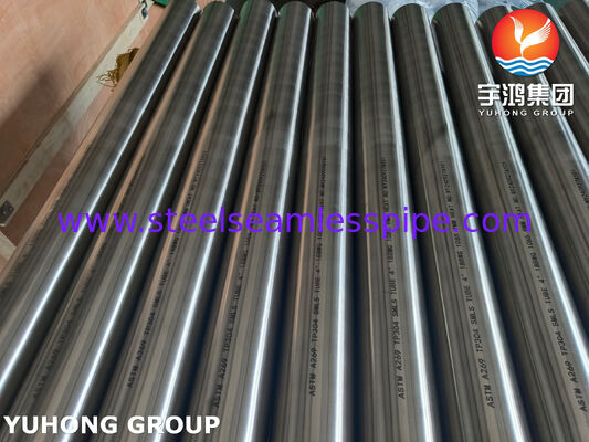 ท่อสแตนเลสไร้ตะเข็บ ASTM A269 TP304 แบบอบอ่อนสว่างสำหรับเครื่องระเหย 4" 18BWG