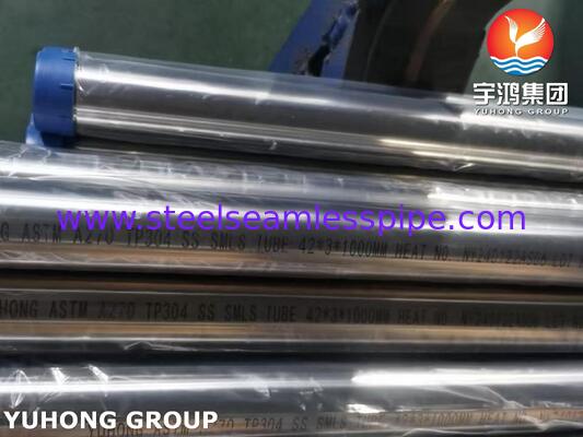 ASTM A270 3A TP304 BA สแตนเลส ท่ออนามัยไร้รอยสําหรับอุตสาหกรรมน้ําตาล