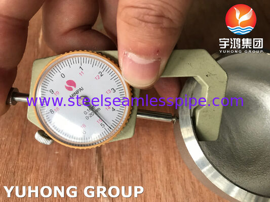 A403 WP304L-S Cap, B16.9 สแตนเลสสแตนเลสคาร์บอนต่ํา Butt weld Fitting สําหรับวิศวกรรมไฮดรอลิก