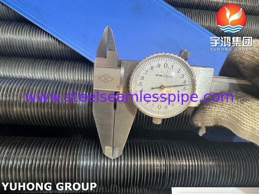 AL1060 อลูมิเนียม L-Foot Wound Fin Tube บนท่อฐาน ASTM A179