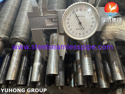 AL1060 อลูมิเนียม L-Foot Wound Fin Tube บนท่อฐาน ASTM A179