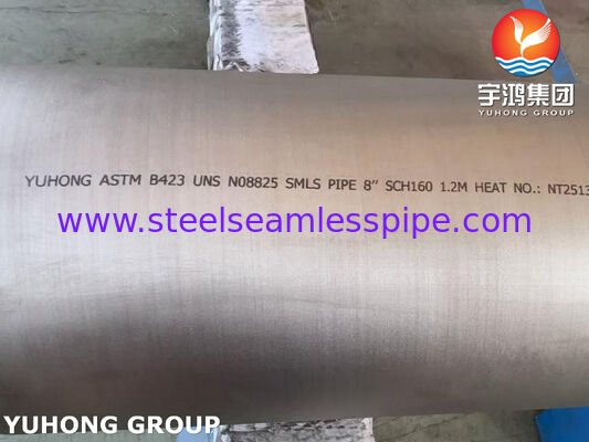 ASTM B423 UNS N08825 / DIN 2.4858 ท่อไร้สาย Inconel825 ท่อเหล็กไนเคิล