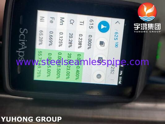 ASME SB444 N06625 หลอดสกัดเหล็กนิเคล Inconel 625 สําหรับเครื่องแลกเปลี่ยนความร้อน, การแปรรูปน้ํามันในทะเลและก๊าซเคมี