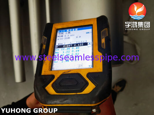 ASTM A790 UNS S31803 ท่อไร้สายเหล็กไร้สแตนเลสแบบยับยั้ง