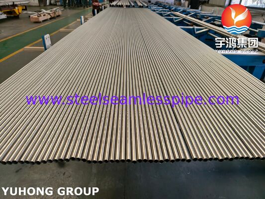 ท่อโลหะผสมนิกเกิล ASTM B163 UNS N08810 Incoloy 800H แบบไร้ตะเข็บอบอ่อนสว่างสำหรับคอนเดนเซอร์