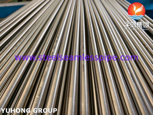 ท่อโลหะผสมนิกเกิล ASTM B163 UNS N08810 Incoloy 800H แบบไร้ตะเข็บอบอ่อนสว่างสำหรับคอนเดนเซอร์
