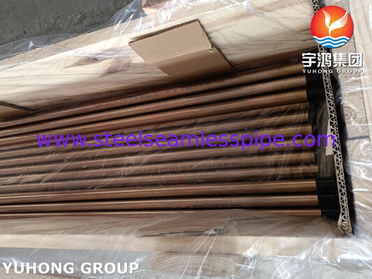 ท่อสกัดทองแดง ท่ออุดมธานี ASME SB111 C70600 O61 SMLS 19.05X1.65X8000MM เครื่องแลกเปลี่ยนความร้อน อุปกรณ์น้ําทะเล