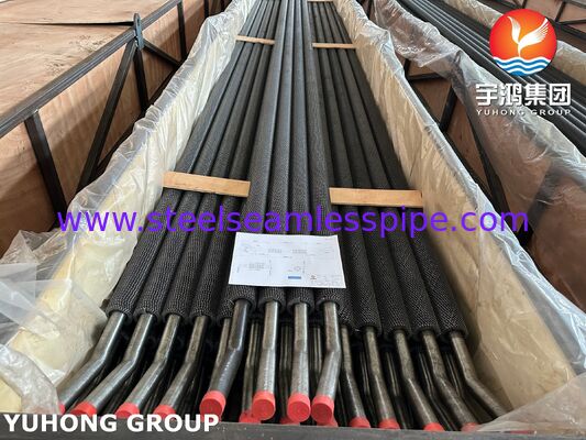 ASTM A213 T91 ท่อไร้รอยเหล็กสแตนเลสที่มีท่อ CS Serrated Fin ท่อ HRSG (เครื่องผลิตควายคืนความร้อน)
