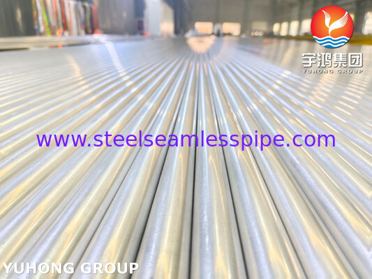 ASME SA213 TP304H หลอดไร้รอยเหล็กไร้สแตนเลสแบบกระจ่างใส