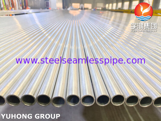 ASME SA213 TP304H หลอดไร้รอยเหล็กไร้สแตนเลสแบบกระจ่างใส