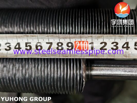 โลหะ 20 + อลูมิเนียม 1060 หลอดปีกประเภทที่ติดตั้งสําหรับเครื่องเย็นอากาศและการฟื้นฟูความร้อน