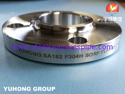 F304H สลับบนหน้าที่ยกขึ้น Flange สแตนเลส RF Flange
