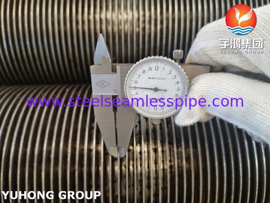 ท่อครีบเชื่อมความถี่สูง TP321H ไร้รอยต่อพร้อมครีบ CS