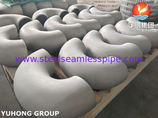 ASTM B366 UNS N06022 / DIN 2.4602 / Hastelloy C22 พวงมาลัยท่อ 180° SR