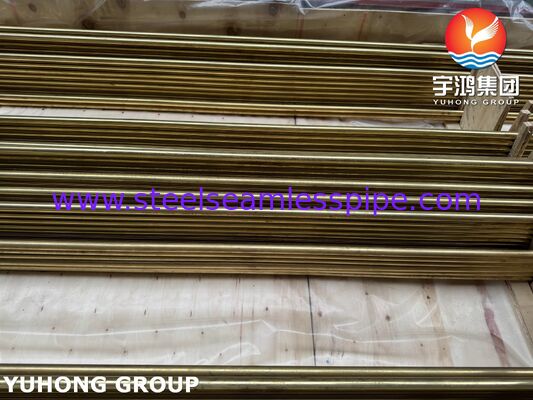 ASME SB111 C44300 ท่อโลหะผสมทองแดง U-Bend สำหรับเครื่องแลกเปลี่ยนความร้อน