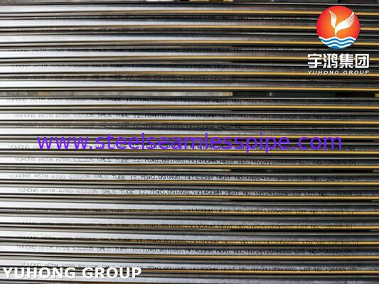 ASTM A789 UNS S32205 หลอดเหล็กแบบสองแบบ 450MPa ความสามารถ Cl− ทนต่อแลกเปลี่ยนความร้อน