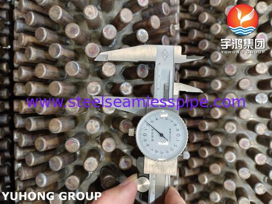 ASTM A312 TP304 หลอดปีกปักสําหรับการฟื้นฟูความร้อนในอุณหภูมิสูง