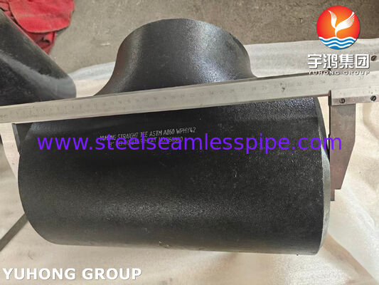 ASTM A860 WPHY 42 เหล็กกล้าคาร์บอนตรงที ASME B16.9 ข้อต่อท่อเหล็กเชื่อมชน