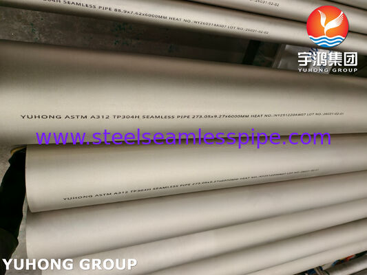 ASTM A312 TP304H / 1.4948 ท่อไร้รอยต่อสแตนเลสท่อกลมอบอ่อนดอง