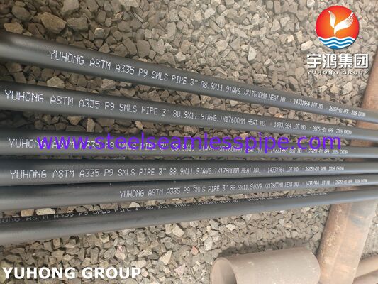 ASTM A335 P22 หลอดเหล็กสแตนเลสไร้สาย ระบบปั่นหลอดเหล็กสแตนเลสสไฟริตอัตราอุณหภูมิสูง