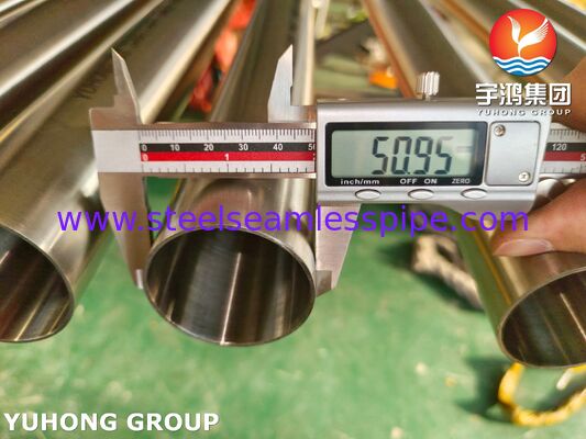 3A ASME SA270 TP304 ท่อสแตนเลสที่ไม่มีรอยสําหรับอุตสาหกรรมน้ําตาล MP EP