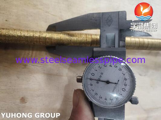ASME SB111 C68700 หลอดปีกต่ําสําหรับเครื่องแลกเปลี่ยนความร้อนแบบกระเป๋าและหลอด