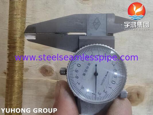 ASME SB111 C68700 หลอดปีกต่ําสําหรับเครื่องแลกเปลี่ยนความร้อนแบบกระเป๋าและหลอด