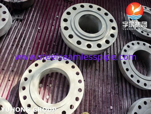 ASTM B564 UNS N04400 หน้าแปลนคอเชื่อม Monel 400 หน้าแปลนโลหะผสมทองแดงนิกเกิลหน้าแปลน WNRTJ