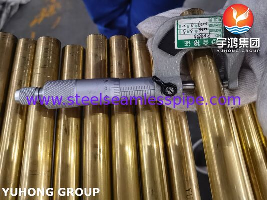 ทองแดงสกัดเหล็ก ท่อไร้รอย ASTM B111 C44300 C70600 C71500 C68700 C71640 เครื่องเย็นอากาศ เครื่องระบายอากาศ