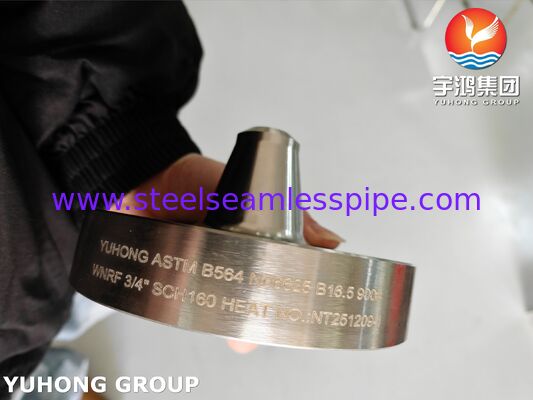 หน้าแปลนโลหะผสมนิกเกิล 625 ASTM B564 UNS N06625 หน้าแปลนคอเชื่อม Inconel 625 หน้าแปลน WNRF